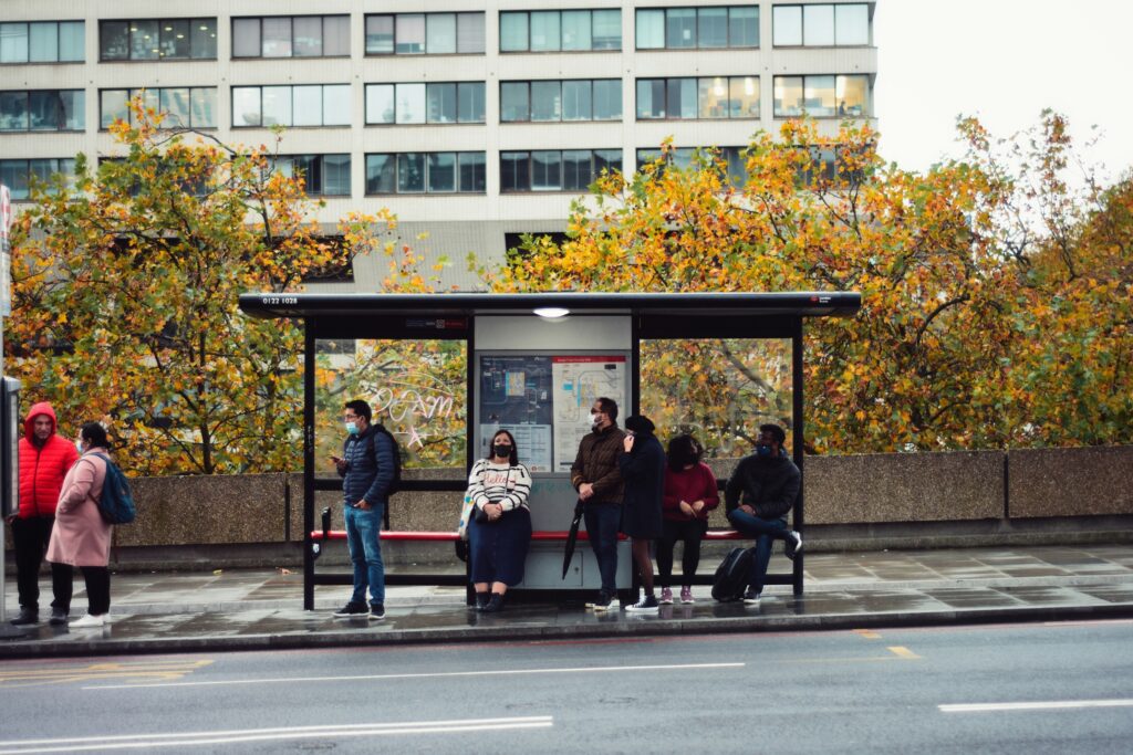 English Small Talk at the Bus Stop